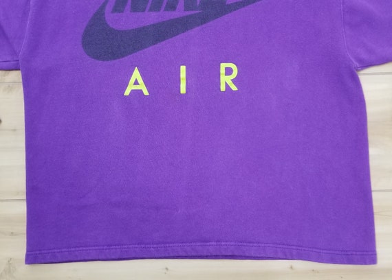 Vintage Nike Air 90s Sweatshirt Gray Tag Retro Pu… - image 3