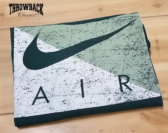 Vintage Nike Air 90s Tee Shirt White Tag Retro Spellout  - Mens Size Large or Womens Oversized L/XL