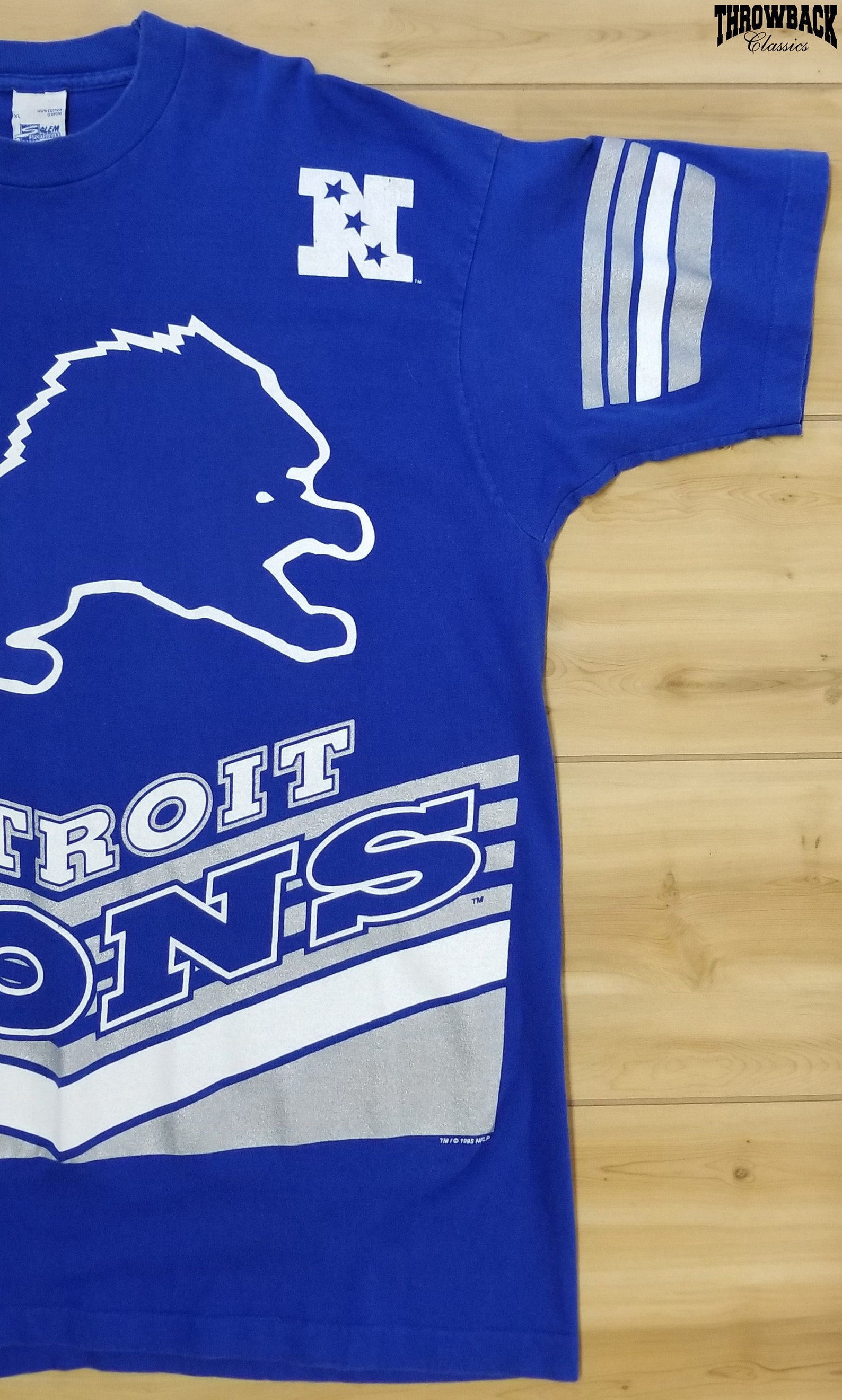 Vintage 90s Detroit Lions Tee All Over Print Front Back NFL - Etsy