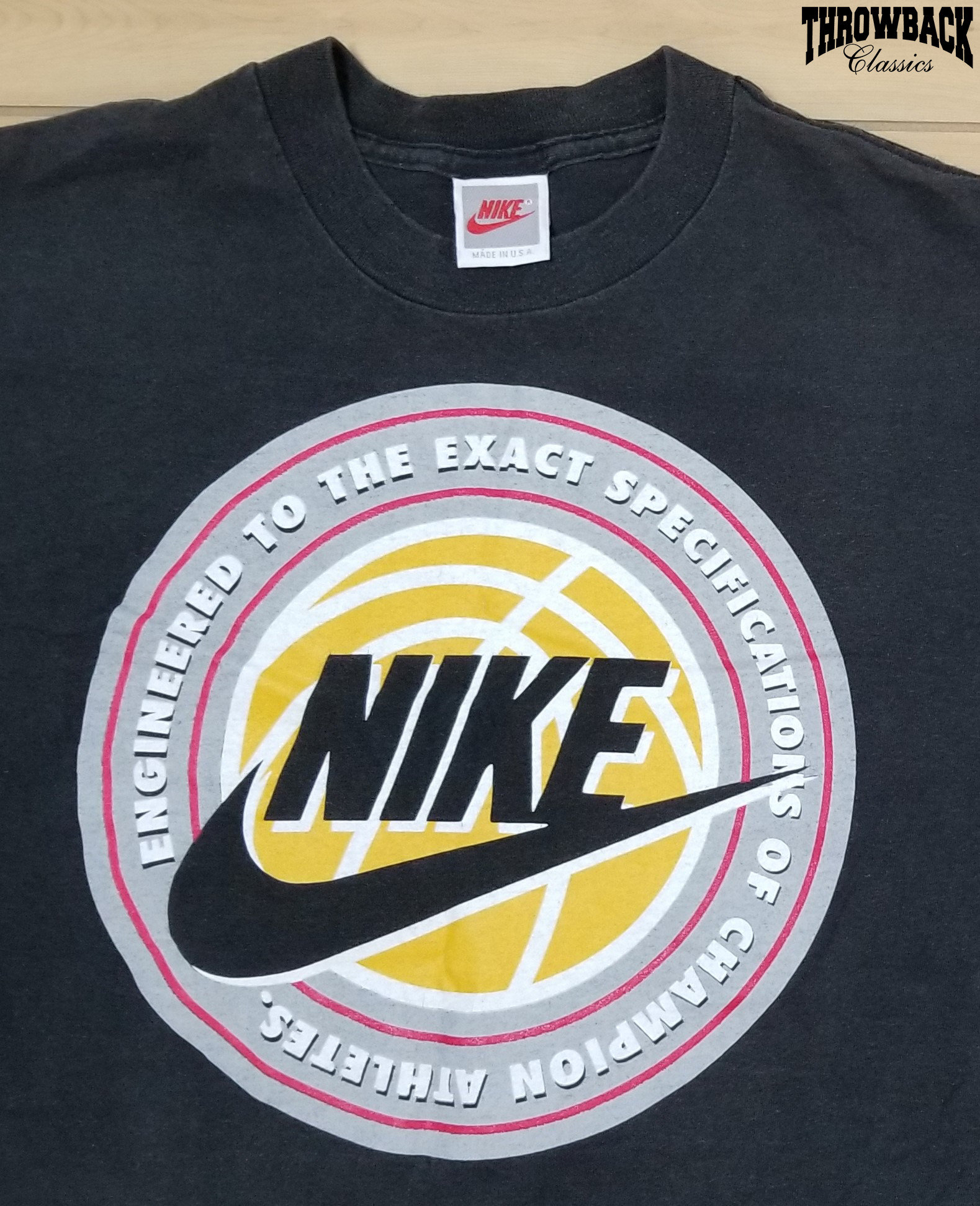 90s NIKE game T-shirt UK製 Vintage 90s Nike T-Shirt Run Like Jill Jack size XL Swoosh