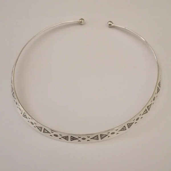 Lovely Berber Touareg sterling silver neck cuff