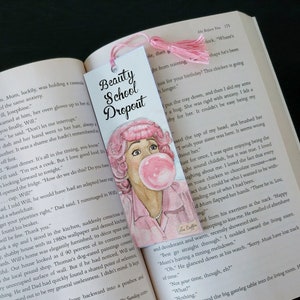 Marcapáginas con borla de Frenchy de Grease, estilo años 50, estilo &quot;Beauty School Dropout&quot;, &quot;Apasionado de los libros&quot;, lámina de la película Grease, marcapáginas vintage.