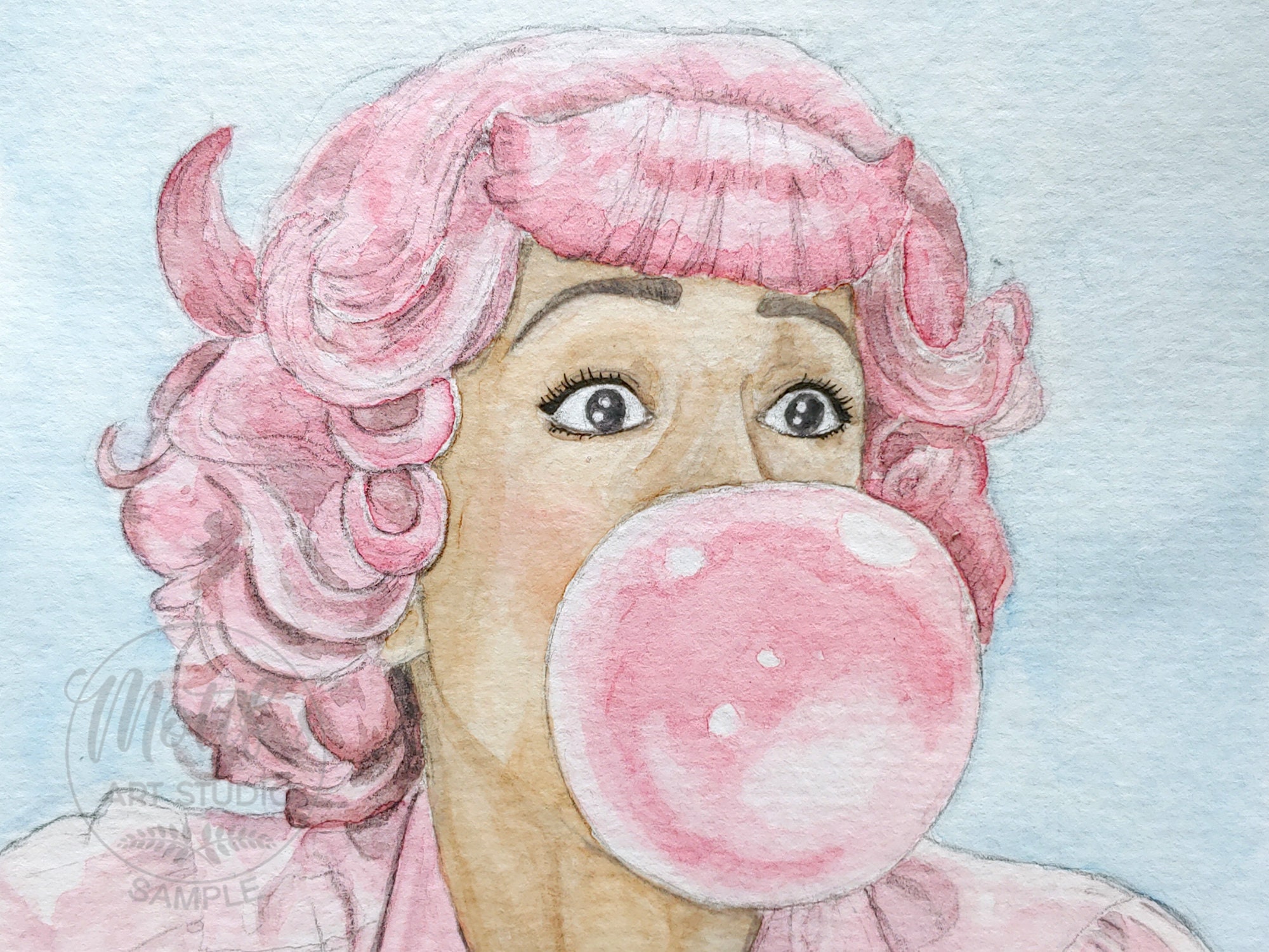 Frenchy de Grease Movie Beauty School Dropout Pintura Etsy