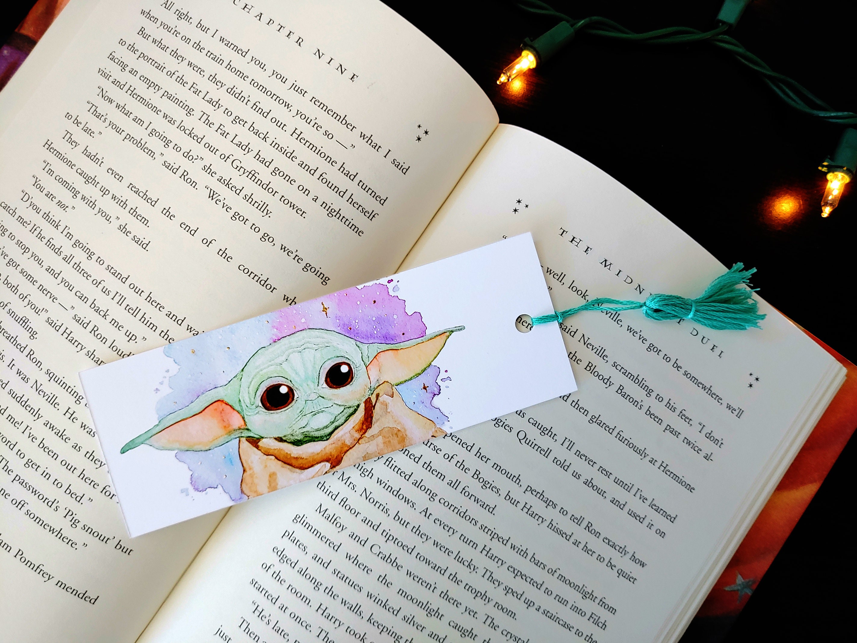 Baby Yoda Bookmark with Optional Tassel The Mandalorian Etsy