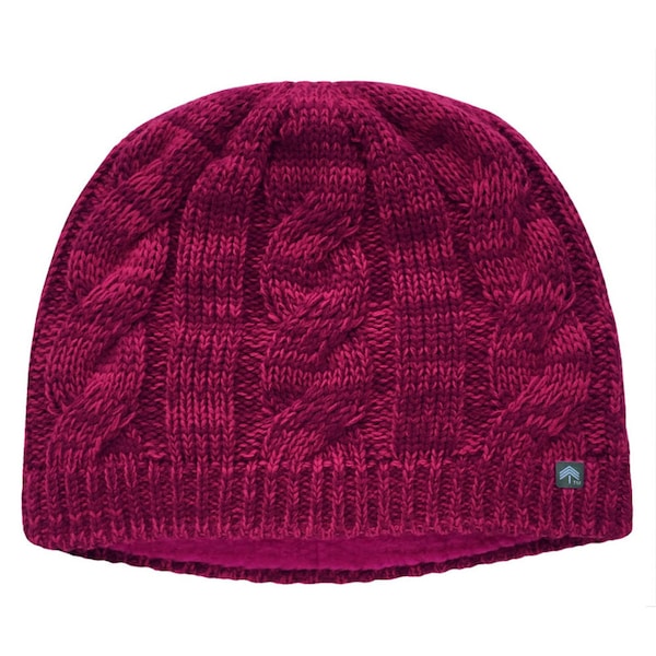 PEEKABOOS® 3-IN-1 Ponytail Hat Beanie - Sangria (cranberry blend)