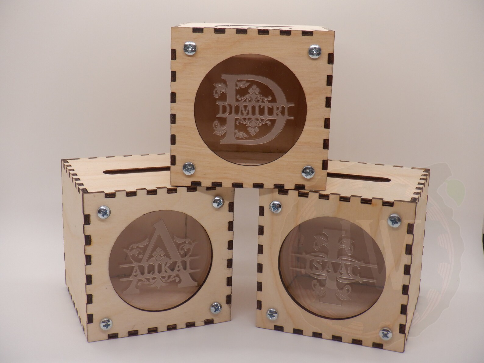 Change Box Custom Laser Engraved Change Box Piggy Bank Tip Jar - Etsy
