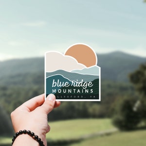 Blue Ridge Mountain Die Cut Sticker
