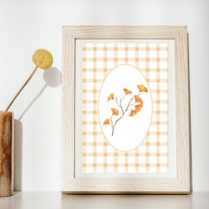 Autumn Floral Print Farmhouse Decor Wall Art Digital Download Fall Pumpkin Printable Cozy Fall Print Rustic, Kitchen Decor, Art Gallery Wall