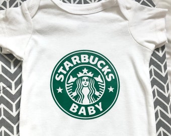 starbucks baby onesie
