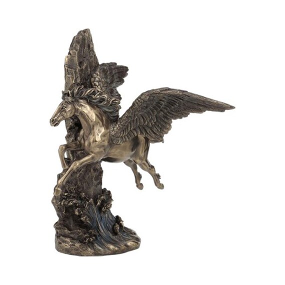 Flying Horse Figurine for Home Decor Top Collection 11 Greek Pegasus Statue in Cold Cast bronze