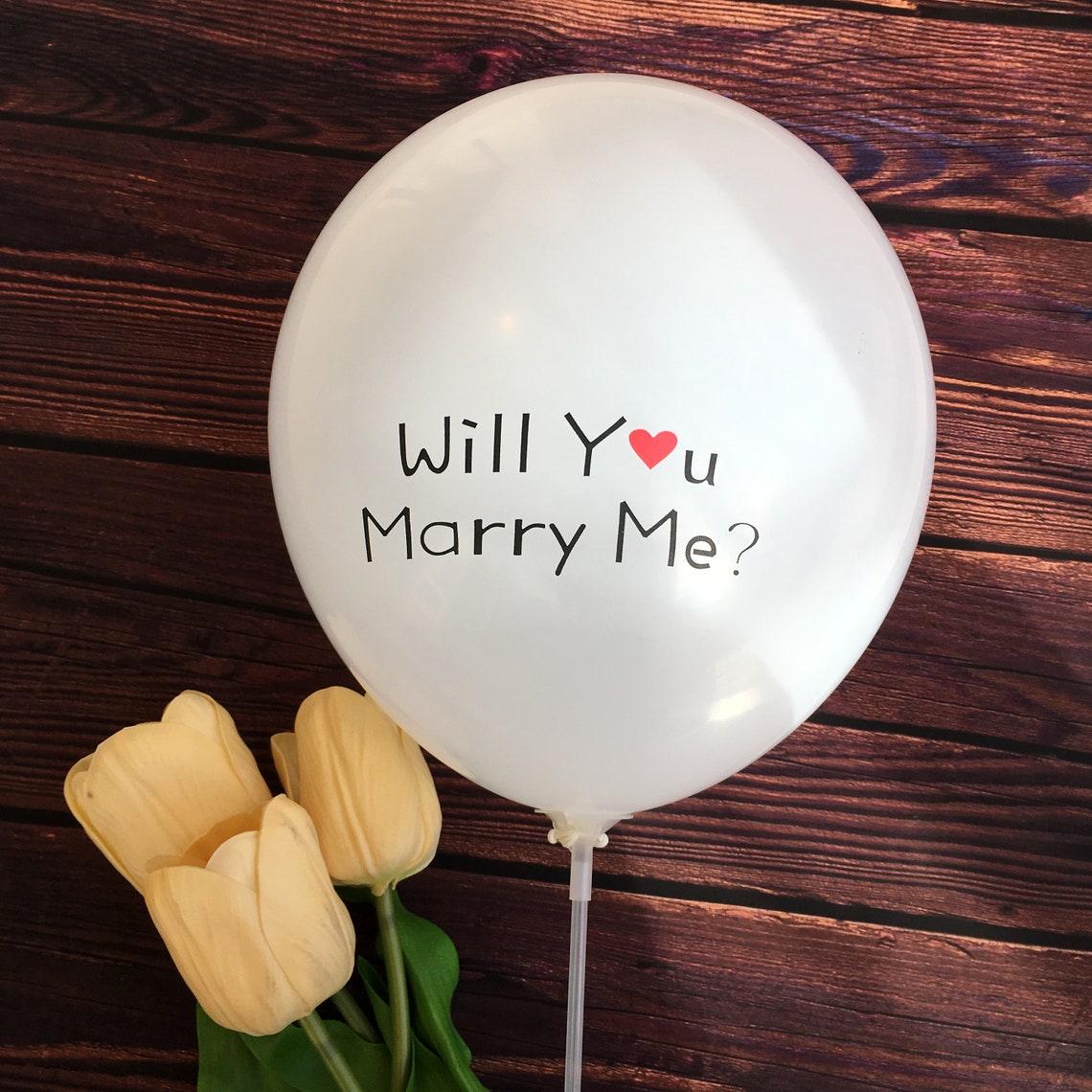 10 x Will You Marry Me White Latex Balloon / Proposal Balloon Etsy