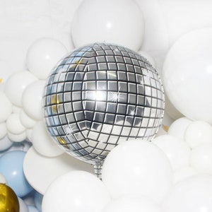 22" Jumbo Disco Ball Balloon / Dance Party / New Years Eve / Disco Party / Disco Fever / 70's Music Party / Glam 70's / Bachelorette Party