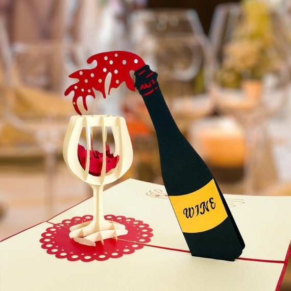 Wine Bottle Card Template