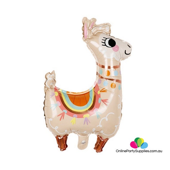 Alpaca Llama Foil Balloon Party Mexican Summer Aloha Hawaiian Tropical