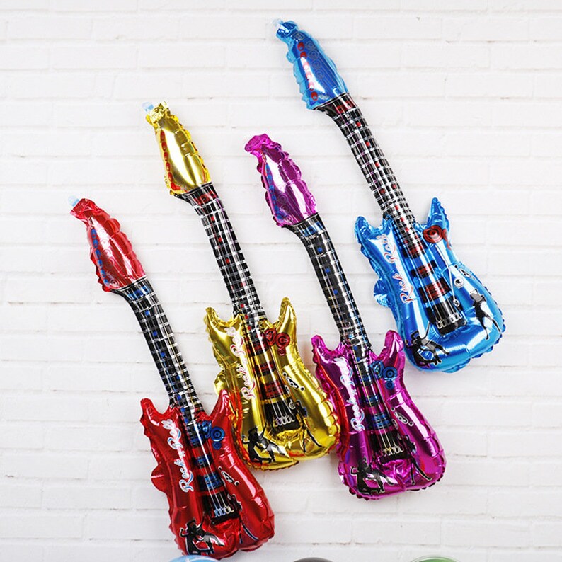 30 Guitar Foil Balloon / Musical Instrument Theme Party Etsy