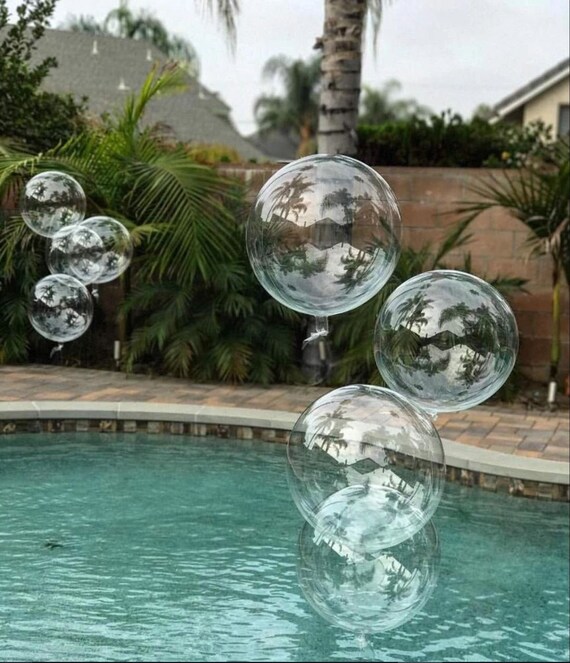 24 Clear Bubble Balloon Bobo Balloon Jumbo Round Etsy