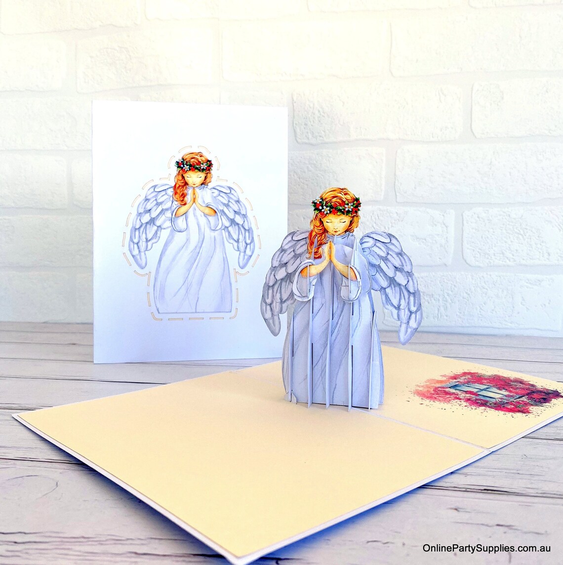Guardian Angel 3D Pop Up Card - Get Well Soon, Sympathy, Memorial, Christmas Greeting Card, Handmade Design - View #7