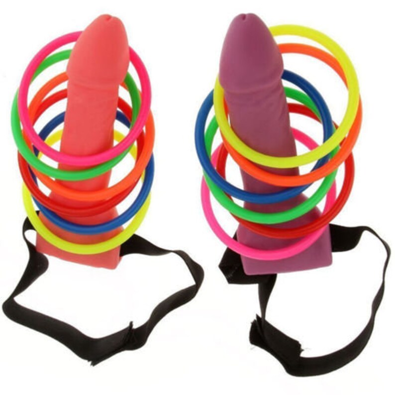 Penis Hoopla Ring Toss Bachelorette Party Game, Penis Hen Party Game, Bridal Shower Game, Naughty Bachelorette Game, Funny Hen Party Favor image 3