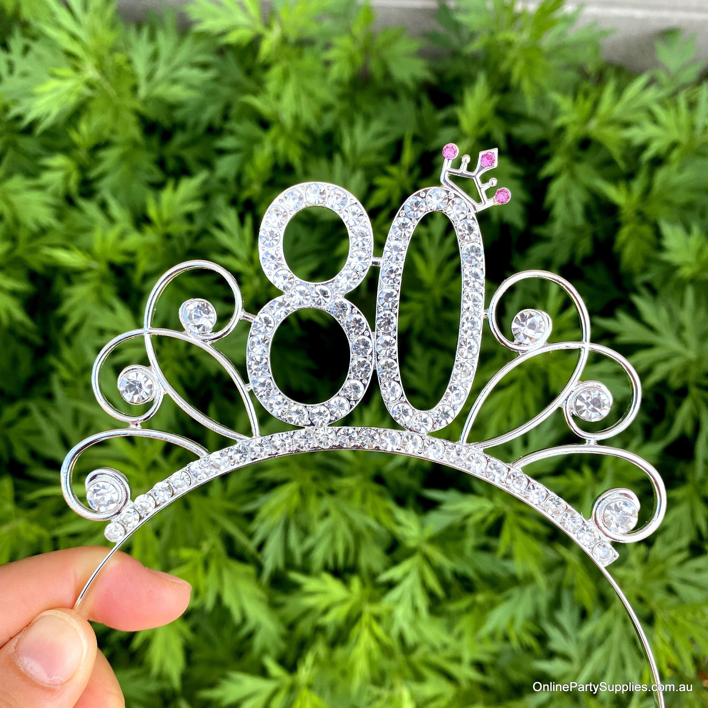 Fasce per capelli con diadema glitterato per bambini - Tiara da principessa  con strass per bambina in taglia unica