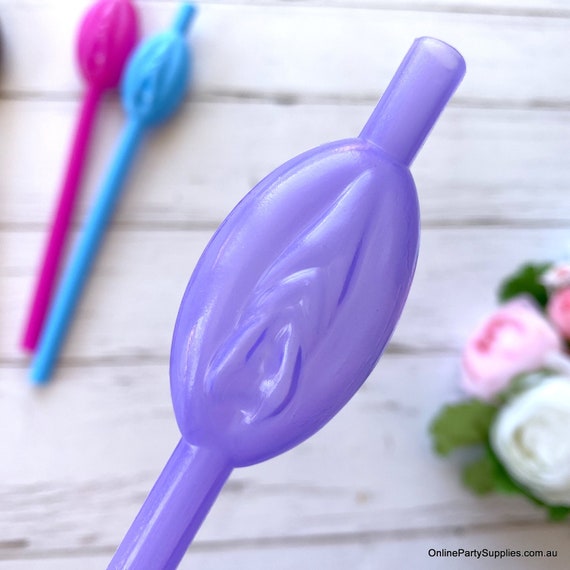 Pussy Straws 8 Pack Party Favor Gag Gift Novelty