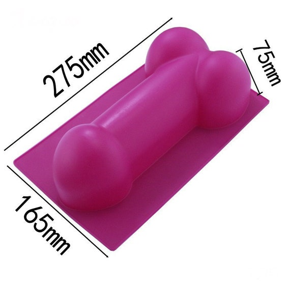 Bachelorette Party 2 Sizes Penis Chocolate Candy Ice Cube Cake 3D Silicone  Mold