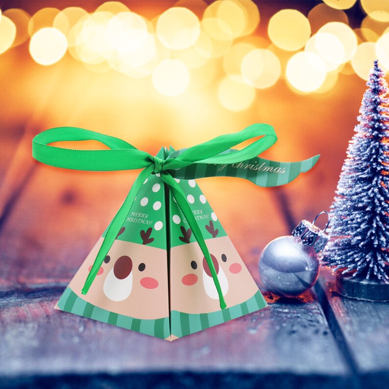 DIY Decorative Pyramid Christmas Gift Candy Surprise Boxes Etsy