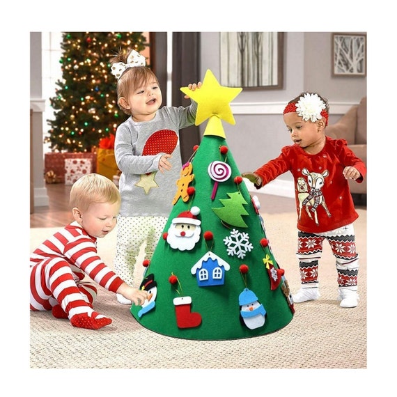 Holiday Time Play Foam Tree,Green,6 Pieces,Novelty Toy,Christmas 