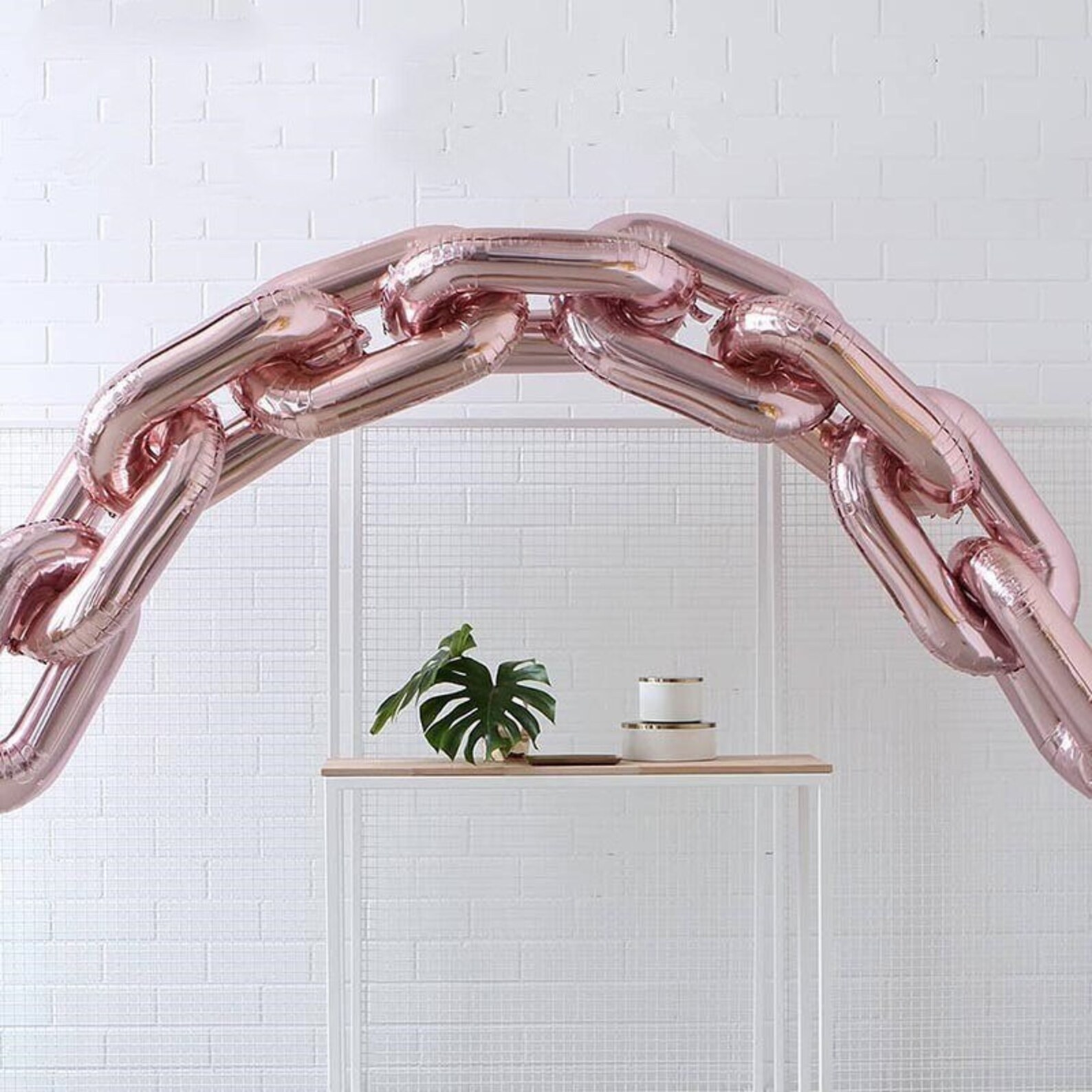 16 Gold Chain Link Balloons / 90's Party Decor / Hip Etsy