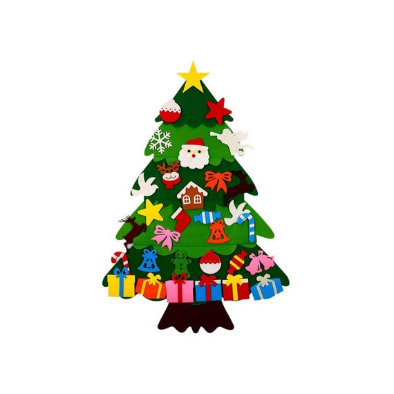 zoals dat Kan weerstaan Uithoudingsvermogen H-24pcs Vilten Kerstboom Kit Xmas Cadeau voor Kind Vilt - Etsy Nederland