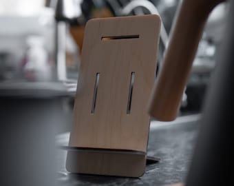 Eenvoudige laserbestanden voor telefoonstandaard (SVG, PDF, DXF)