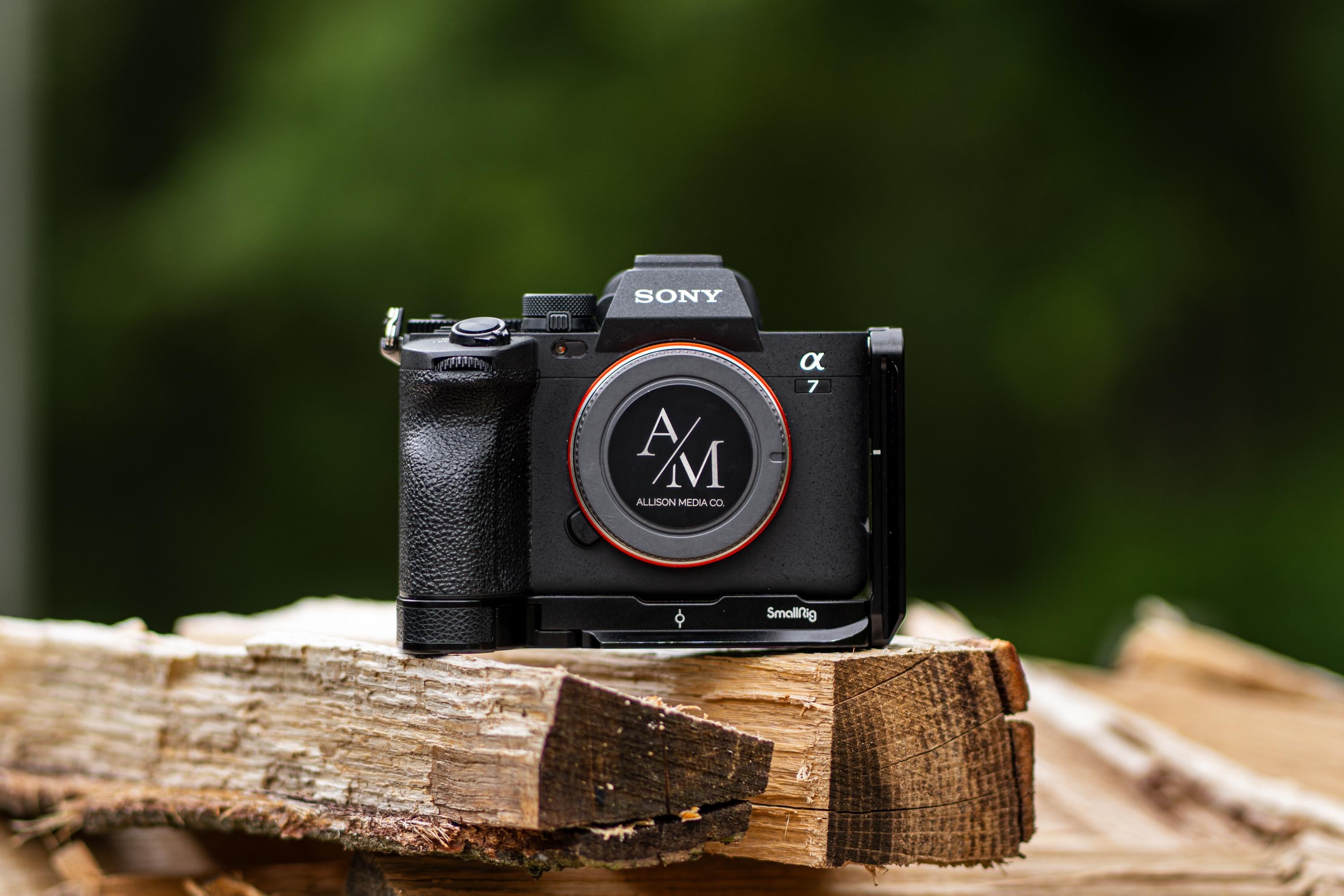 Capuchon de boîtier personnalisable en métal pour appareils photo Sony à monture E avec logo, nom ou initiales