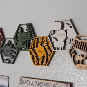 Board Game Inspired Tile Fridge Magnets