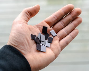 Lot de 50, 100, 200 mini aimants auto-adhésifs, petite feuille prédécoupée, 15 mm x 10 mm, bricolage, jeux de figurines