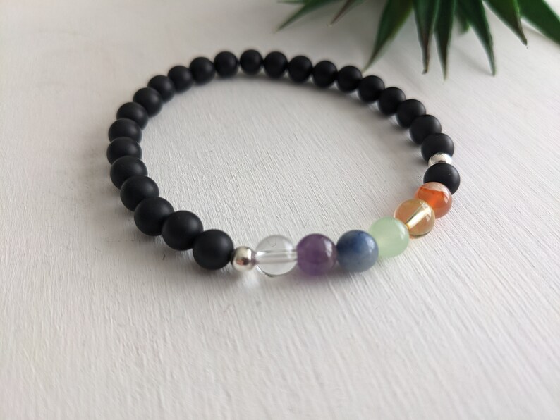 Chakra Crystal Bracelet, Natural Gemstone Jewelry Powered by Reiki, Handmade in Canada image 5