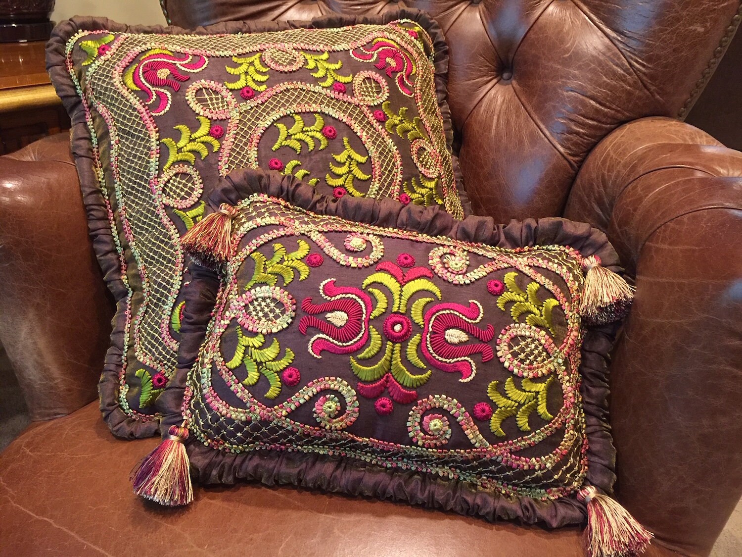 Set Decorative Pillows Throw Pillows Accent Pillows Designer Etsy