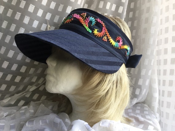 embroidered visor hats