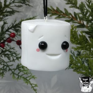 Rotolo di carta igienica, decorazione natalizia / 2020, divertente regalo di Natale / regalo scherzoso / Quarantena COVID, grande carenza di carta igienica