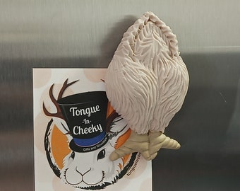 Chicken Butt Magnet - Cheeky Magnets Chicken Bum / Hand Sculpted / Fridge Magnet / Novelty Gift / Housewarming Gift / Animal Lover