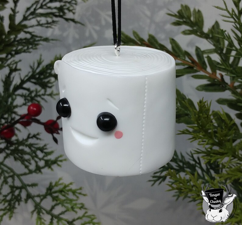 Toilet Paper Roll Christmas Ornament 2020 Funny Stocking Stuffer Gag Gift COVID Quarantine Great Toilet Paper Shortage