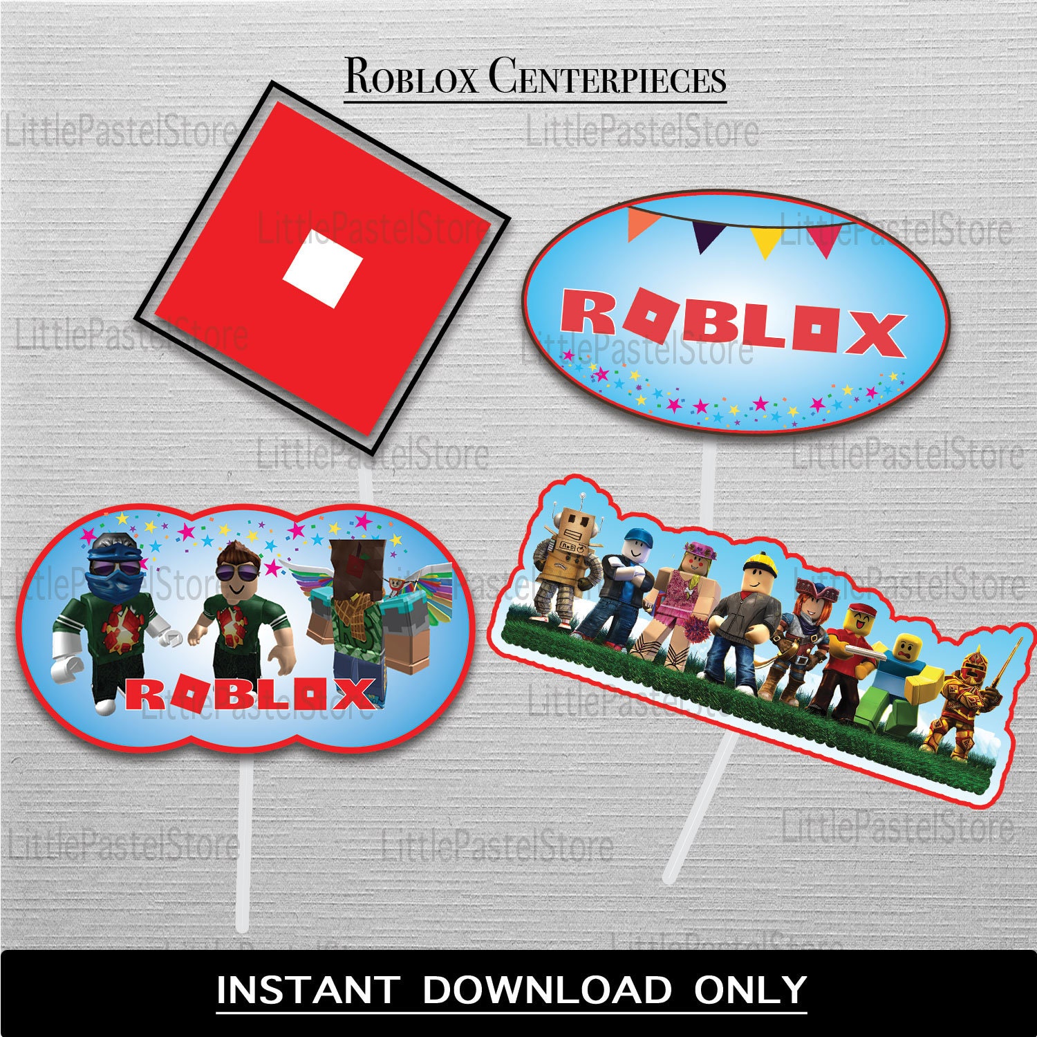 Roblox Centerpieces Roblox Decorations Roblox Birthday Party | Etsy Roblox Centerpieces Roblox Decorations Roblox Birthday Party | Etsy