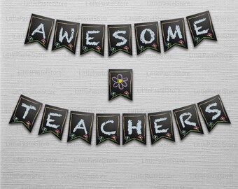 Teachers Appreciation banner, Awesome Teachers banner, Teachers Week, Appreciation week, Instant download