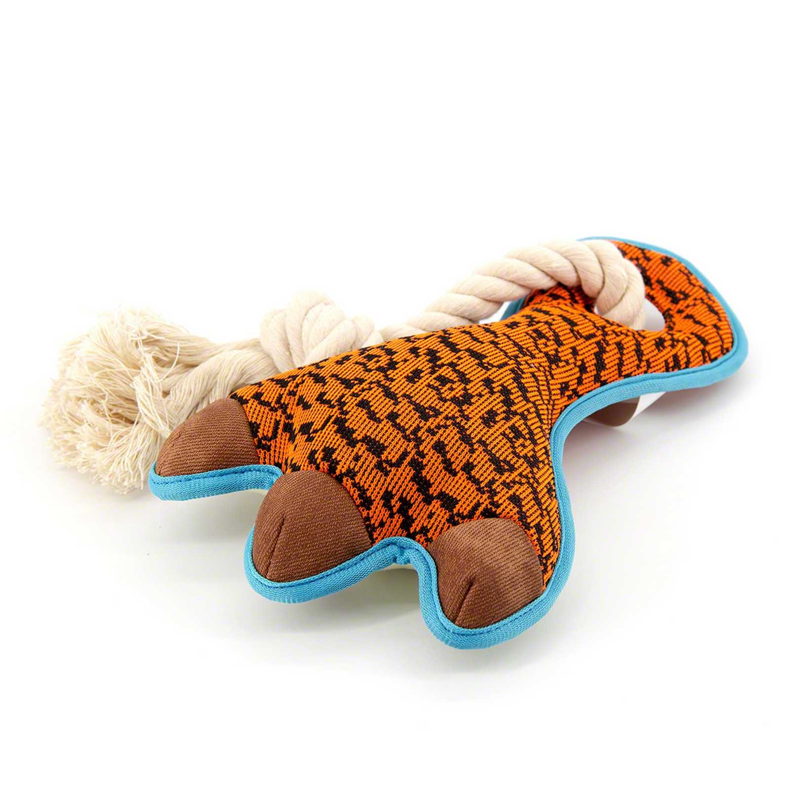 Orange dinosaur dog online toy