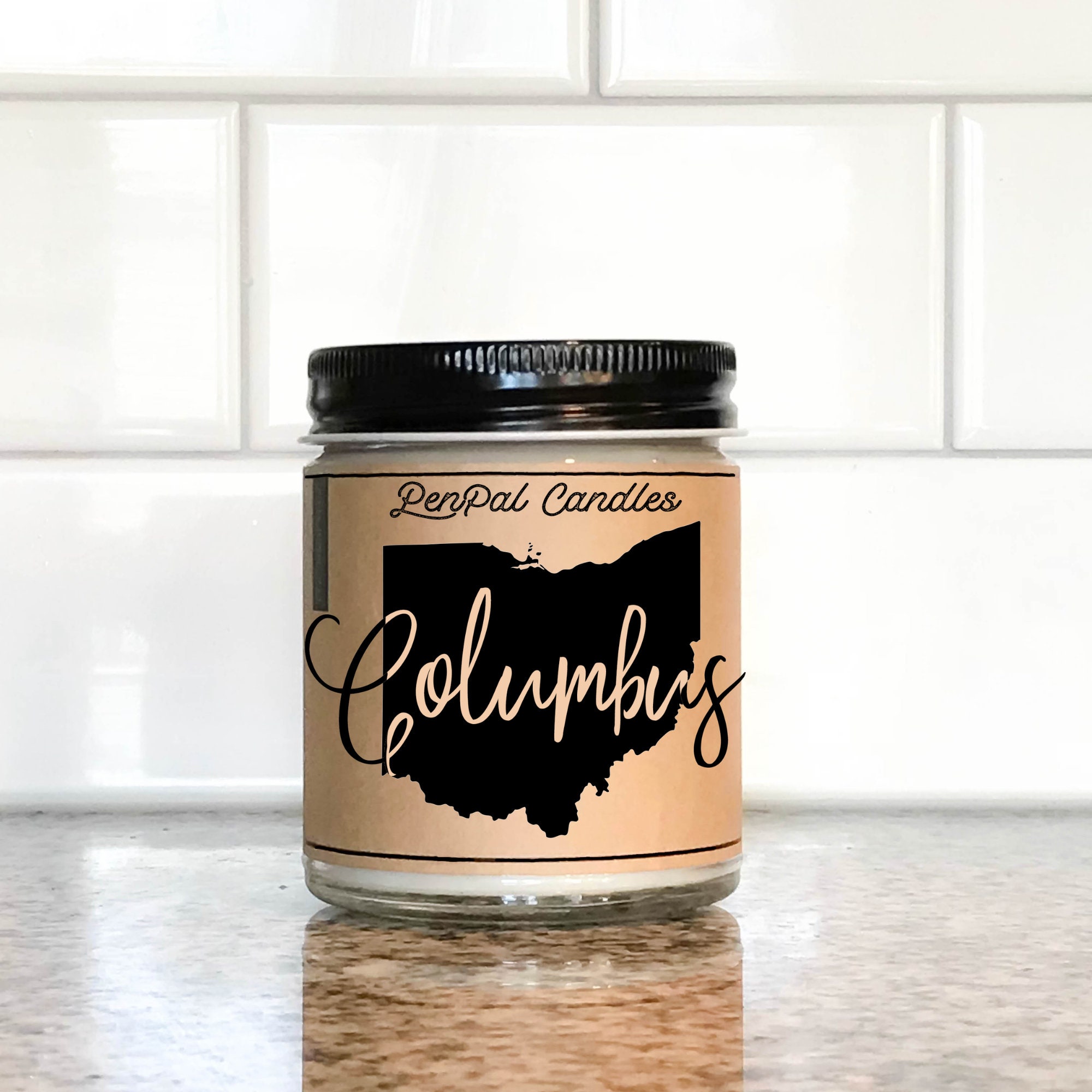 Columbus Ohio Candle Personalized Gift Hometown Candle Etsy.de