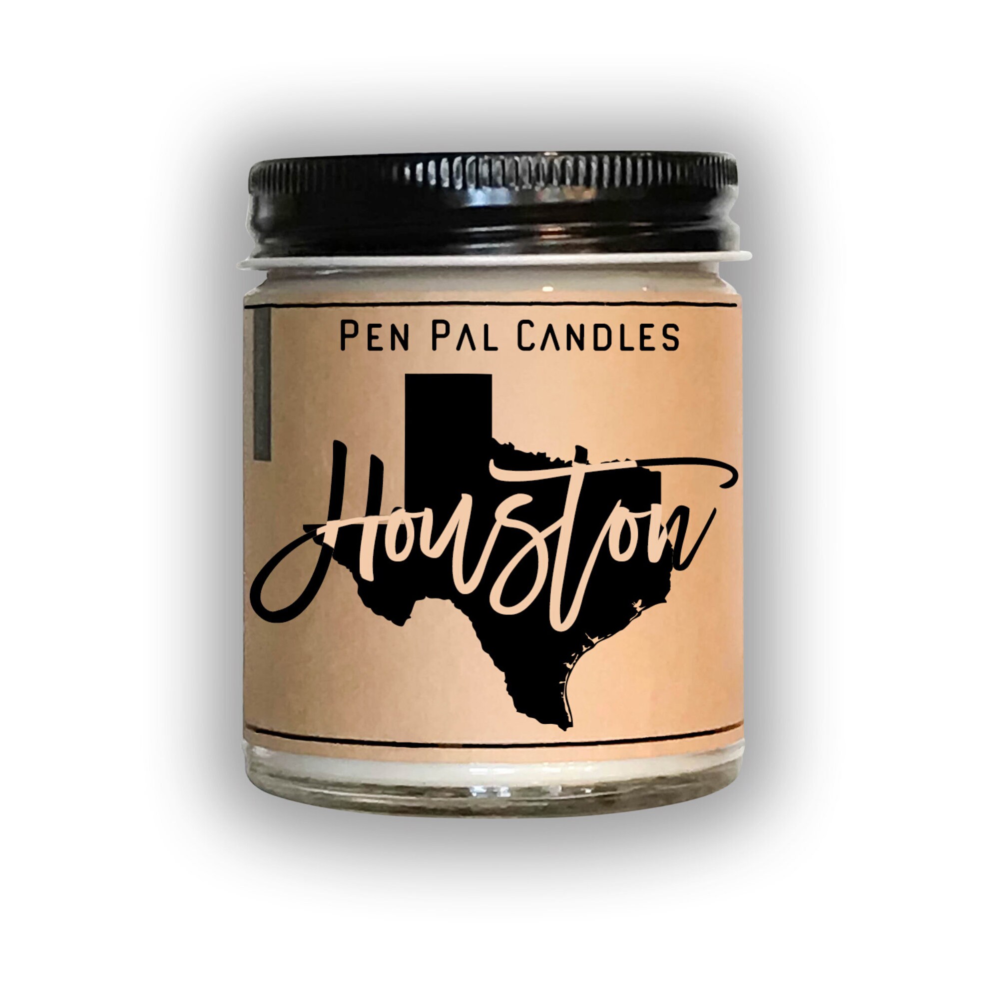 Houston Candle Personalized Gift Hometown Candle State Etsy