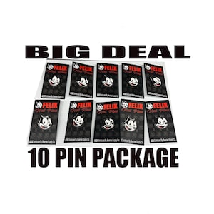 10 Piece Felix hat pins