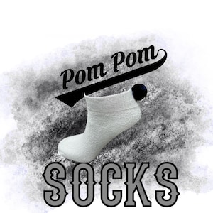 Calzini neri con pom pom