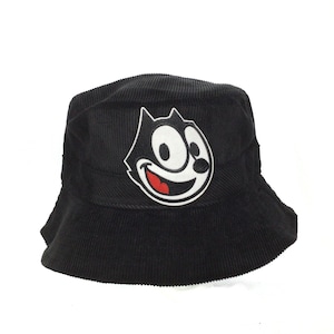 Big face corduroy Felix the cat bucket hat
