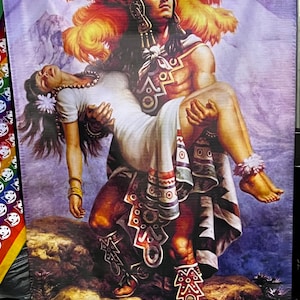 2x3 feet Astec warrior with princess banner
