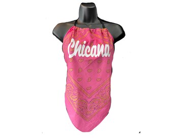 Custom paisley bandanna girls halter top