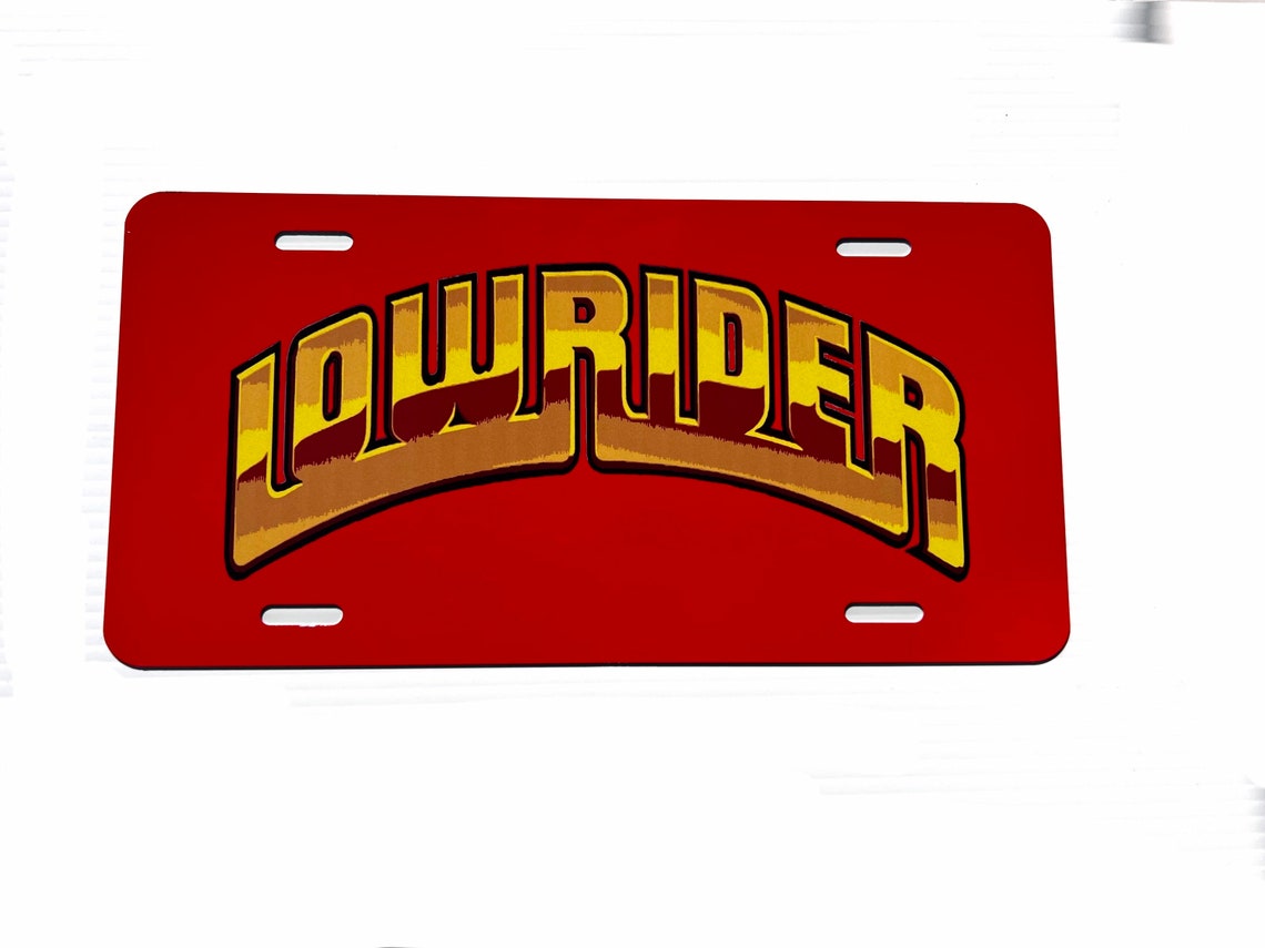 2020 low rider s laydown license plate
